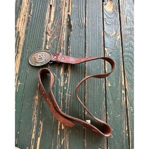 Auburn Tigers Enmon Vintage Western Belt Buckle Brown Distressed Leather NCAA
